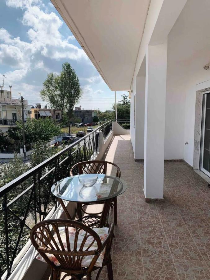 Dimitra House Entire Apartment With Balcony And View Pherrai Bagian luar foto