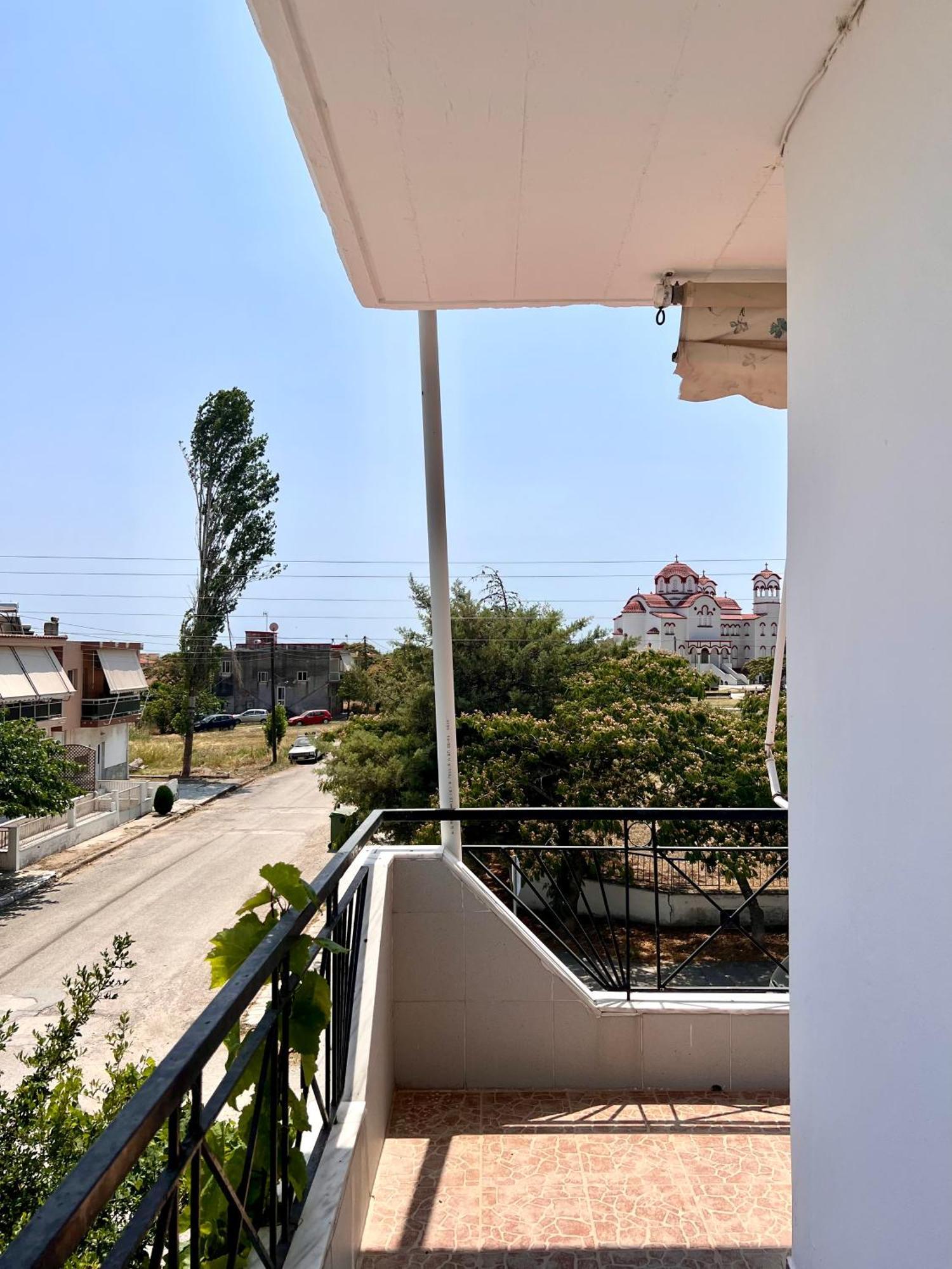 Dimitra House Entire Apartment With Balcony And View Pherrai Bagian luar foto