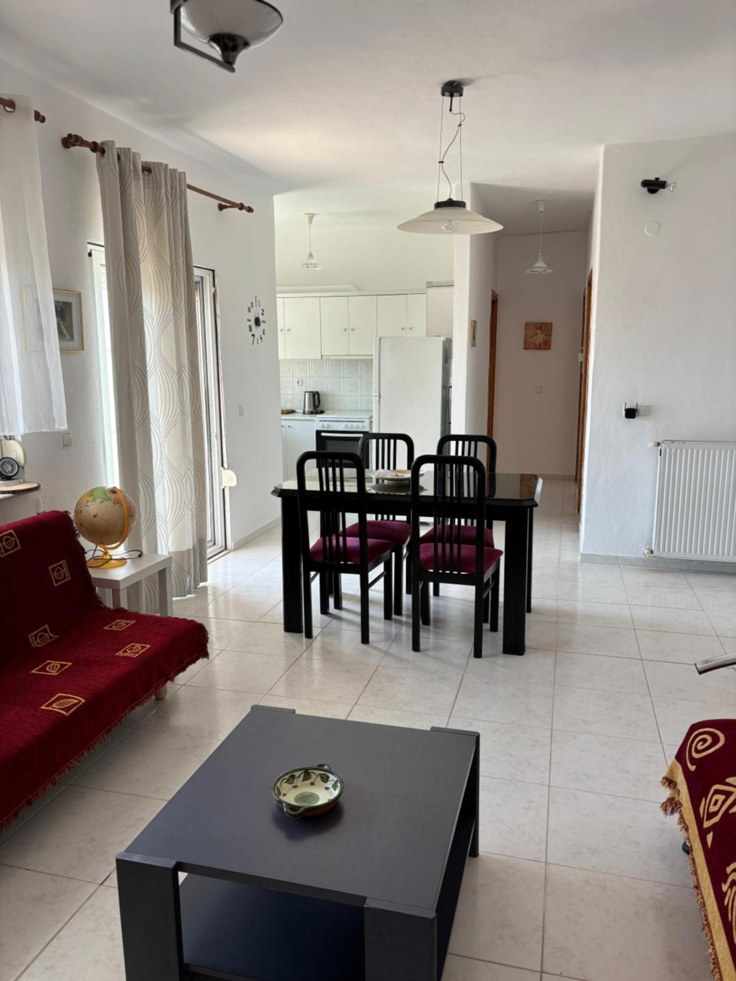 Dimitra House Entire Apartment With Balcony And View Pherrai Bagian luar foto